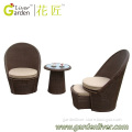 simple garden outdoor furniture rattan chair and footrest